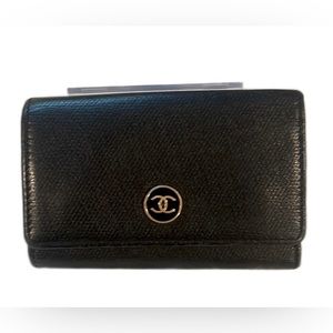 Authentic CHANEL black Card case & Key Holder